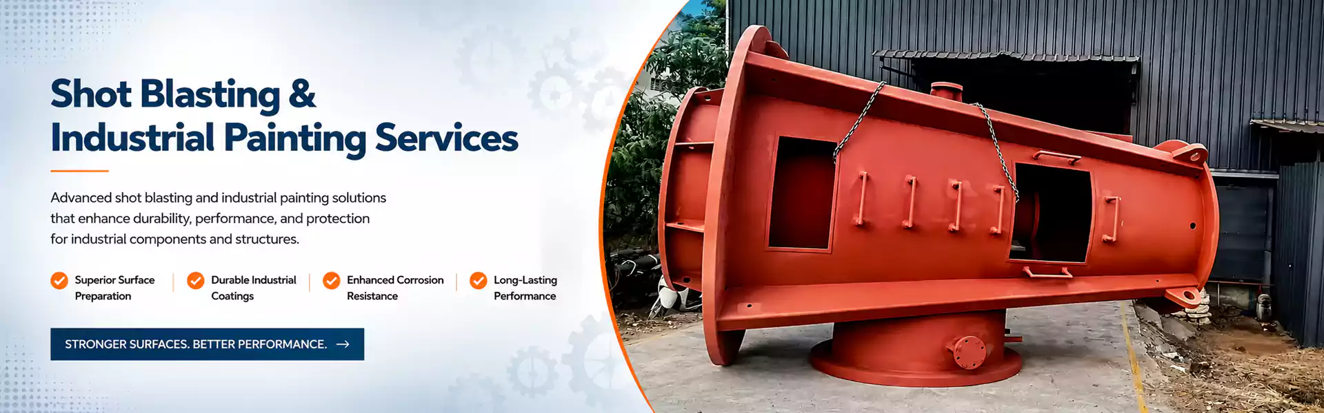 Shot blasting and industrial painting services in Kolhapur